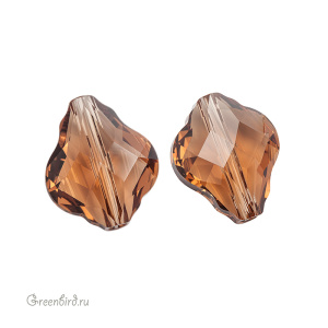 Swarovski 5058 Бусина Барокко 14 мм, светлый дымчатый топаз (#221), 1 шт.