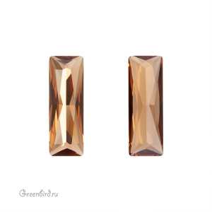 Swarovski 4547 Багет Принцесса 15x5 мм, светлый дымчатый топаз без фольги (#221UNF), 1 шт.