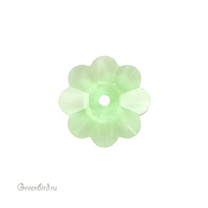 Swarovski пришивные 3700 Маргаритка 10 мм, перидот (#214), 1 шт.