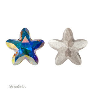 Swarovski 4754 Старблум 8 мм, прозрачный радужный (#001AB), 1 шт.