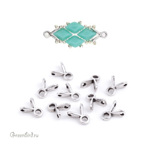 CYMBAL Концевик "Triades" для GemDuo, ант. серебро, 1 шт. (#GD-012049-SP)