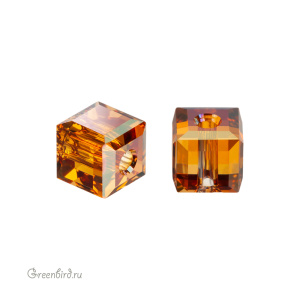 Swarovski 5601 Бусина Куб 4 мм, медный B (#001COPB), 1 шт.