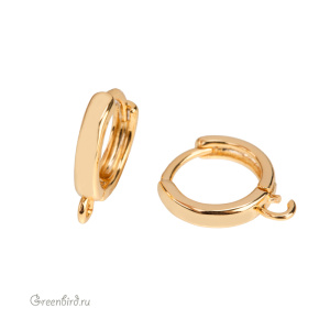 Швензы круглые "Мини", золото, пара (#SV1701-015)