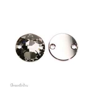 Swarovski пришивные 3288 Шатон 8 мм, серебряная ночь (#001SINI), 1 шт.