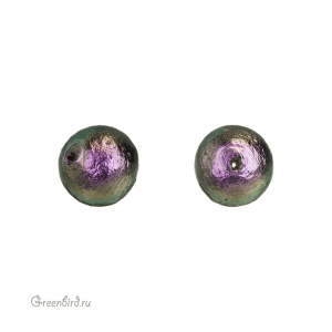 Хлопковый жемчуг 8 мм, Rich Green Black, 1 шт. (#CTP001-08-RichGreen Black)