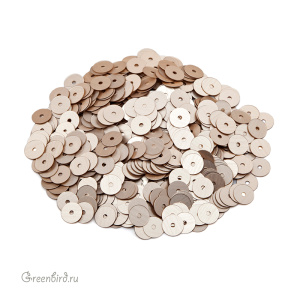 Пайетки 5мм плоские Oro (#806W)