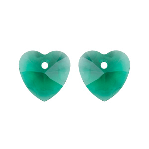 Crystalbird 6228C Ð¿Ð¾Ð´Ð²ÐµÑÐºÐ° Heart 10 Ð¼Ð¼ â Emerald (#205), 1 ÑÑ. (#CBPN-0043)