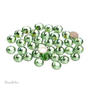 Swarovski 2078 Термостразы круглые SS16, перидот (#214), уп. 36 шт.