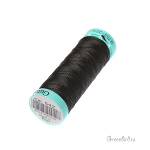 Шелковая нить Gutermann R753, 30м, ворон (#542)