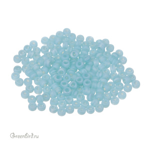 Бисер чешский Matubo цилиндрический 8/0, Matte Silk Opal Blue (#M61300), 5 г