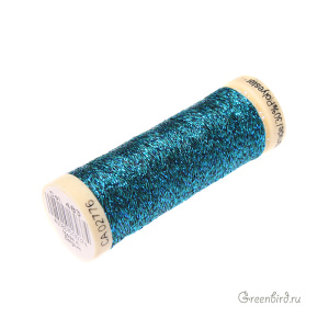 Металлизированная нить Gutermann W331, 50м, аквамарин (#483)