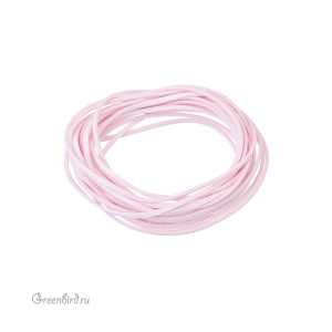Шнур из искусственной замши 3 мм, розовый, 5 метров (#SV1701-CRD-03)