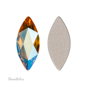 Swarovski 2201 Клеевые стразы Маркиз 14х6 мм, светлый топаз с мерцанием (#226SHIM), 1 шт.