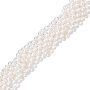 Crystalbird Жемчуг круглый 10 мм, ваниль, нить (#515)