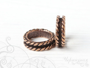 Коннектор, ант. бронза, 1 шт. (#2985)