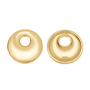 Подвеска "Бублик", золото, 1 шт. (#SV1701-Pendant-108G)