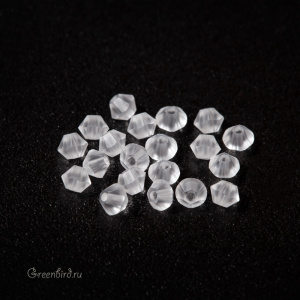 Swarovski 5328 Биконусы 3 мм, прозрачный матовый (#001MFIN), уп. 20 шт.