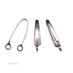 JBB Бейл "Два колечка", ант. серебро (J47-265)