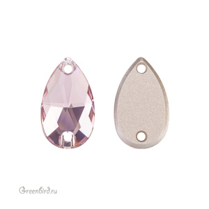 Swarovski пришивные 3230 Капля 18х10,5 мм, светлый аметист (#212), 1 шт.