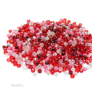 Бисер японский круглый MIYUKI Round 11/0, микс Strawberry Fields (#MIX05), 10 г
