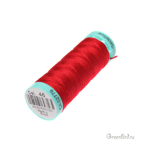 Шелковая нить Gutermann R753, 30м, красный (#46)