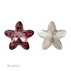 Swarovski 4754 Старблум 8 мм, античный розовый (#001ANTP), 1 шт.