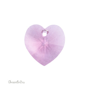 6228 подвеска Heart Fancy Stone 18mm – Light Rose (#223)