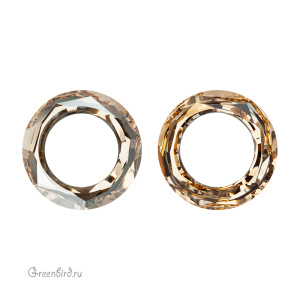 Swarovski 4139 Космик круглый 20 мм, золотистая дымка (#001GSHA), 1 шт.