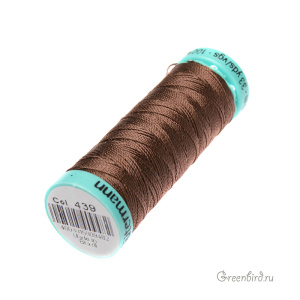 Шелковая нить Gutermann R753, 30м, кора дуба (#439)