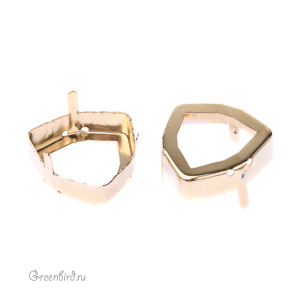 4706 Оправа для ювелирного кристалла Trilliant FS 24 мм, золото