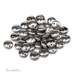 Lentils 6mm со смещенным отверстием – Crystal/Full Chrome, 5 гр (#00030/27400)