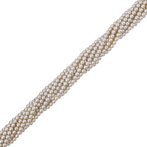 Crystalbird Жемчуг круглый 3 мм, миндаль, нить (#506)