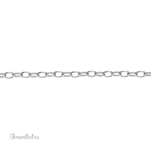 Цепочка 2,8 мм, родий, 10 см (#SVA-Chain-01R)