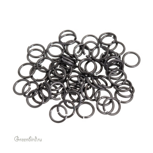 Соединительные кольца 6 мм, gunmetal (#SVA-Rings-006T)