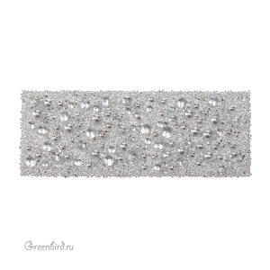 Swarovski 89803 Кристальная ткань Galuchat 75х29 мм, (#010/001CAL), 1 шт.