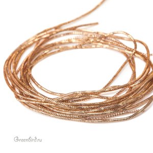 Канитель трунцал 1.2 мм, бронза (KAN4984)