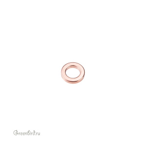 Коннектор-кольцо "Шайба" 8,1 мм, розовое золото, 1 шт. (9B590), Корея