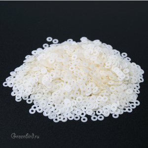 Пайетки 2мм плоские Bianco Avorio (#1024)