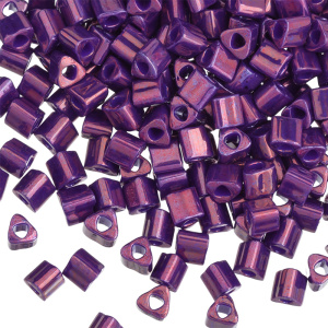 Бисер TOHO Triangle 8/0 металлизированный, виноград (#461), 10 г