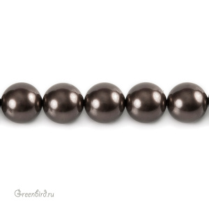 Swarovski 5811 Жемчуг с расширенным отверстием 16 мм, коричневый (#815), 1 шт.