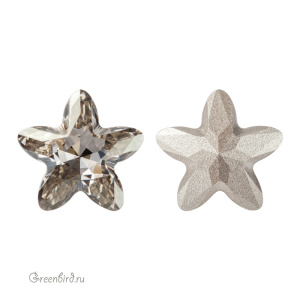 Swarovski 4754 Старблум 13x13,5 мм, серебристая дымка (#001SSHA), 1 шт.