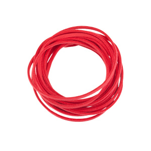 Шнур из искусственной замши 3 мм, красный, 3 м (#SV1701-CRD-07)