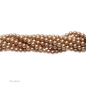 Swarovski 5810 Жемчуг 3 мм, винтажное золото (#651), уп. 50 шт.