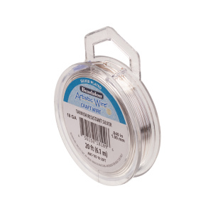 Проволока Artistic Wire 18 Ga Non-Tarnish Silver (AWS-18S-10-20FT)