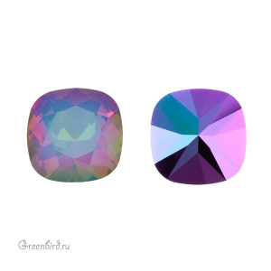 Swarovski 4470 Кушон 12 мм, белый опал электра, 1 шт.