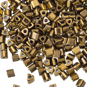 Бисер TOHO Triangle 8/0 античная бронза (#223), 10 г