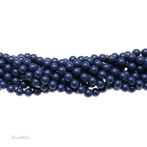 Swarovski 5810 Жемчуг 6 мм, темный лазурит (#719), уп. 20 шт.
