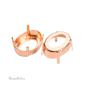 4122 Оправа для Oval Rivoli 18х13,5 мм, томпак