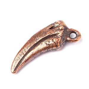 "Птаха", центральный элемент, ант. бронза, 1 шт. (#3928)