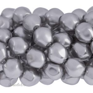 Swarovski 5841 Жемчуг барочный круглый 8 мм, светло-серый (#616), 1 шт.